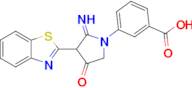 3-[3-(1,3-benzothiazol-2-yl)-2-imino-4-oxopyrrolidin-1-yl]benzoic acid