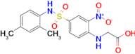 2-({4-[(2,4-dimethylphenyl)sulfamoyl]-2-nitrophenyl}amino)acetic acid