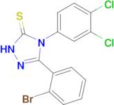 3-(2-bromophenyl)-4-(3,4-dichlorophenyl)-4,5-dihydro-1H-1,2,4-triazole-5-thione