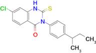 3-[4-(butan-2-yl)phenyl]-7-chloro-2-sulfanylidene-1,2,3,4-tetrahydroquinazolin-4-one