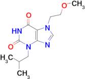 7-(2-Methoxyethyl)-3-(2-methylpropyl)-2,3,6,7-tetrahydro-1h-purine-2,6-dione