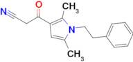 3-[2,5-dimethyl-1-(2-phenylethyl)-1h-pyrrol-3-yl]-3-oxopropanenitrile