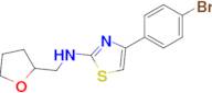 4-(4-Bromophenyl)-N-[(tetrahydro-2-furanyl)methyl]-2-thiazolamine