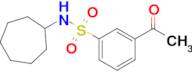 3-Acetyl-n-cycloheptylbenzene-1-sulfonamide