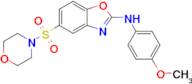 n-(4-Methoxyphenyl)-5-(morpholine-4-sulfonyl)-1,3-benzoxazol-2-amine