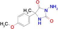 3-Amino-5-(4-methoxyphenyl)-5-methylimidazolidine-2,4-dione