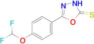 5-[4-(difluoromethoxy)phenyl]-2,3-dihydro-1,3,4-oxadiazole-2-thione