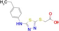 2-({5-[(4-ethylphenyl)amino]-1,3,4-thiadiazol-2-yl}sulfanyl)acetic acid