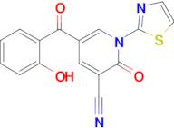 5-(2-Hydroxybenzoyl)-2-oxo-1-(1,3-thiazol-2-yl)-1,2-dihydropyridine-3-carbonitrile