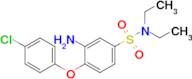 3-Amino-4-(4-chlorophenoxy)-n,n-diethylbenzene-1-sulfonamide