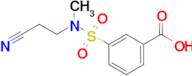 3-[(2-cyanoethyl)(methyl)sulfamoyl]benzoic acid