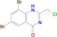 6,8-dibromo-2-(chloromethyl)-1,4-dihydroquinazolin-4-one