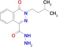 3-(3-Methylbutyl)-4-oxo-3,4-dihydrophthalazine-1-carbohydrazide