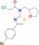 N-[4-(4-Bromophenyl)-2-thiazolyl]-2-chloro-N-[(tetrahydro-2-furanyl)methyl]acetamide