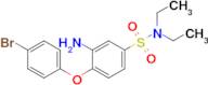 3-Amino-4-(4-bromophenoxy)-n,n-diethylbenzene-1-sulfonamide