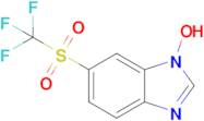 6-Trifluoromethanesulfonyl-1h-1,3-benzodiazol-1-ol