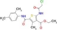 Ethyl 2-(2-chloroacetamido)-5-[(2,4-dimethylphenyl)carbamoyl]-4-methylthiophene-3-carboxylate