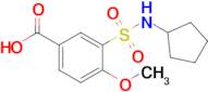 3-(Cyclopentylsulfamoyl)-4-methoxybenzoic acid