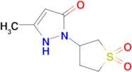 3-(3-methyl-5-oxo-2,5-dihydro-1H-pyrazol-1-yl)-1λ⁶-thiolane-1,1-dione