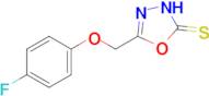 5-[(4-fluorophenoxy)methyl]-2,3-dihydro-1,3,4-oxadiazole-2-thione