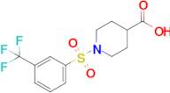 1-[3-(trifluoromethyl)benzenesulfonyl]piperidine-4-carboxylic acid