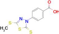 4-[5-(Methylthio)-2-thioxo-1,3,4-thiadiazol-3(2H)-yl]benzoic acid