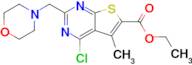 Ethyl 4-chloro-5-methyl-2-(morpholin-4-ylmethyl)thieno[2,3-d]pyrimidine-6-carboxylate