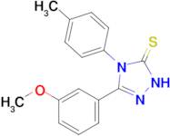 3-(3-methoxyphenyl)-4-(4-methylphenyl)-4,5-dihydro-1H-1,2,4-triazole-5-thione