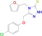 3-[(4-chlorophenoxy)methyl]-4-[(furan-2-yl)methyl]-4,5-dihydro-1H-1,2,4-triazole-5-thione