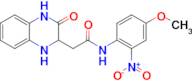 n-(4-Methoxy-2-nitrophenyl)-2-(3-oxo-1,2,3,4-tetrahydroquinoxalin-2-yl)acetamide
