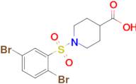 1-(2,5-Dibromobenzenesulfonyl)piperidine-4-carboxylic acid