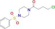 4-Chloro-1-[4-(phenylsulfonyl)-1-piperazinyl]-1-butanone