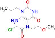 n-(6-Amino-2,4-dioxo-1-propyl-1,2,3,4-tetrahydropyrimidin-5-yl)-2-chloro-n-(2-methoxyethyl)acetami…