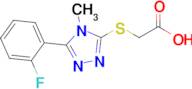 2-{[5-(2-fluorophenyl)-4-methyl-4h-1,2,4-triazol-3-yl]sulfanyl}acetic acid