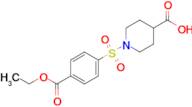 1-[4-(ethoxycarbonyl)benzenesulfonyl]piperidine-4-carboxylic acid