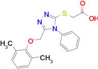 2-{[5-(2,6-dimethylphenoxymethyl)-4-phenyl-4h-1,2,4-triazol-3-yl]sulfanyl}acetic acid