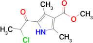 Methyl 5-(2-chloropropanoyl)-2,4-dimethyl-1h-pyrrole-3-carboxylate