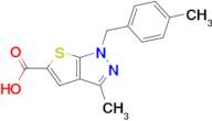 3-Methyl-1-[(4-methylphenyl)methyl]-1h-thieno[2,3-c]pyrazole-5-carboxylic acid