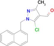 5-Chloro-3-methyl-1-(1-naphthalenylmethyl)-1H-pyrazole-4-carboxaldehyde