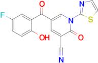 5-(5-Fluoro-2-hydroxybenzoyl)-2-oxo-1-(1,3-thiazol-2-yl)-1,2-dihydropyridine-3-carbonitrile