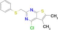 4-Chloro-5,6-dimethyl-2-[(phenylsulfanyl)methyl]thieno[2,3-d]pyrimidine