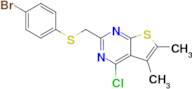 2-{[(4-bromophenyl)sulfanyl]methyl}-4-chloro-5,6-dimethylthieno[2,3-d]pyrimidine