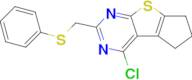 4-Chloro-6,7-dihydro-2-[(phenylthio)methyl]-5H-cyclopenta[4,5]thieno[2,3-d]pyrimidine
