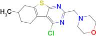 4-Chloro-5,6,7,8-tetrahydro-7-methyl-2-(4-morpholinylmethyl)[1]benzothieno[2,3-d]pyrimidine