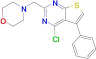 4-({4-chloro-5-phenylthieno[2,3-d]pyrimidin-2-yl}methyl)morpholine