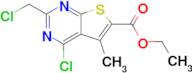 Ethyl 4-chloro-2-(chloromethyl)-5-methylthieno[2,3-d]pyrimidine-6-carboxylate