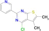 3-{4-chloro-5,6-dimethylthieno[2,3-d]pyrimidin-2-yl}pyridine