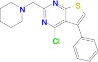 1-({4-chloro-5-phenylthieno[2,3-d]pyrimidin-2-yl}methyl)piperidine