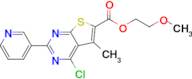 2-Methoxyethyl 4-chloro-5-methyl-2-(pyridin-3-yl)thieno[2,3-d]pyrimidine-6-carboxylate