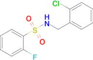 n-[(2-chlorophenyl)methyl]-2-fluorobenzene-1-sulfonamide